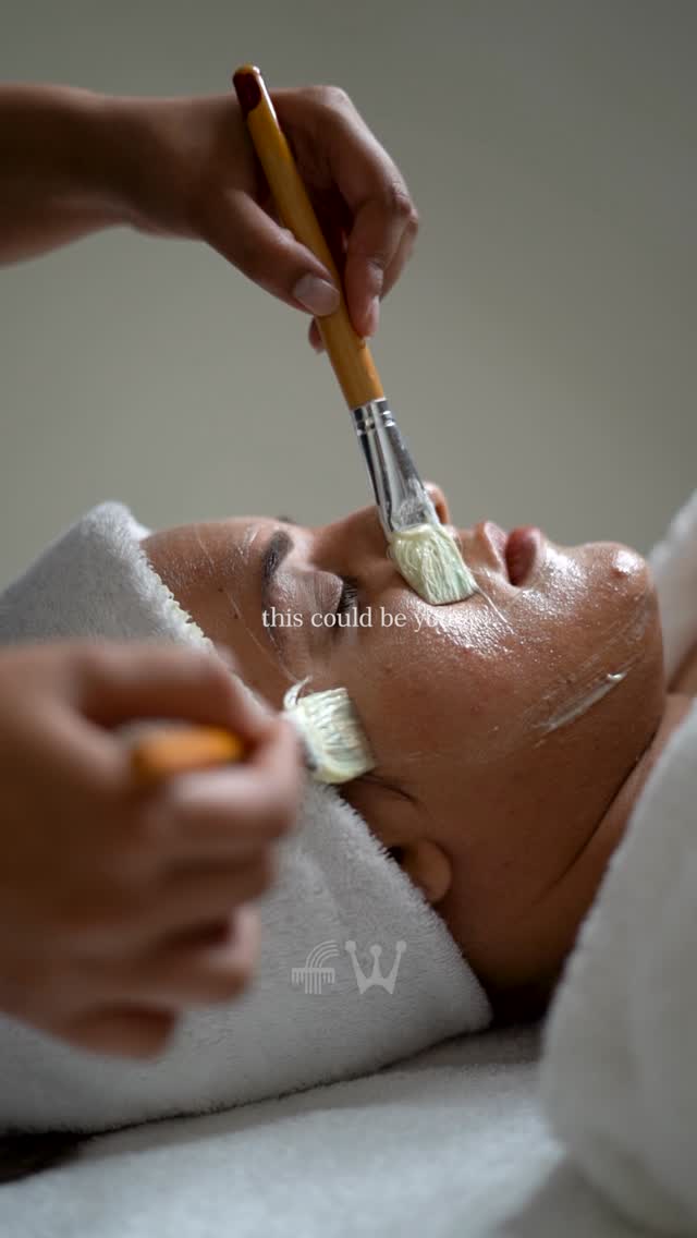 Signature facial ritual — masks applied with brushes for luminous skin